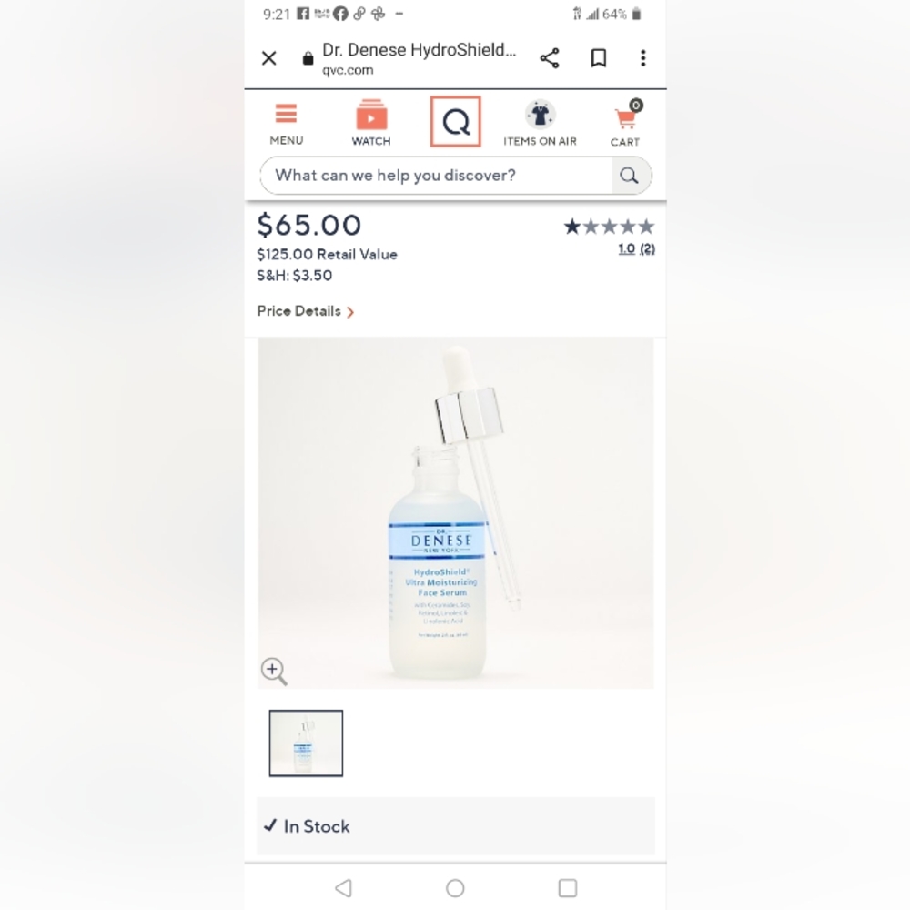 Dr Denese Hydroshield Ultra Moisturizing Face Serum